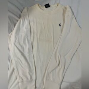 Ralph Lauren Men's Off-White Crewneck Sweater